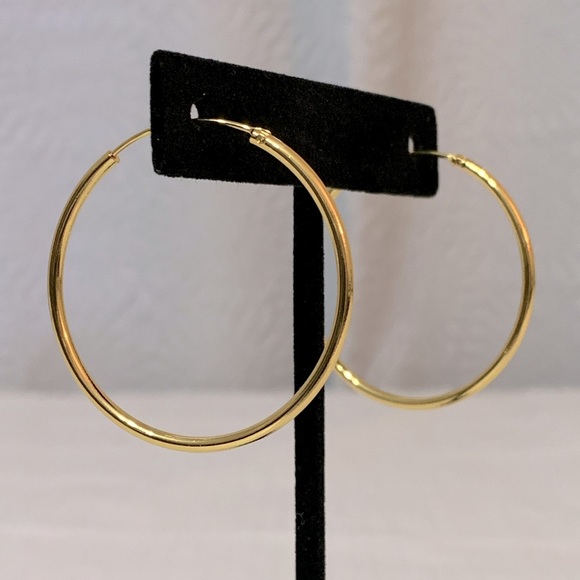 Jewelry - 24K Gold Plated Hoops